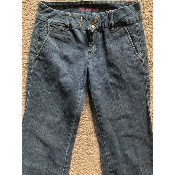 Guess Jeans Doheny Q739P002 Bootcut Flap Pockets Blue Women Size 28x32 - Picture 5 of 8